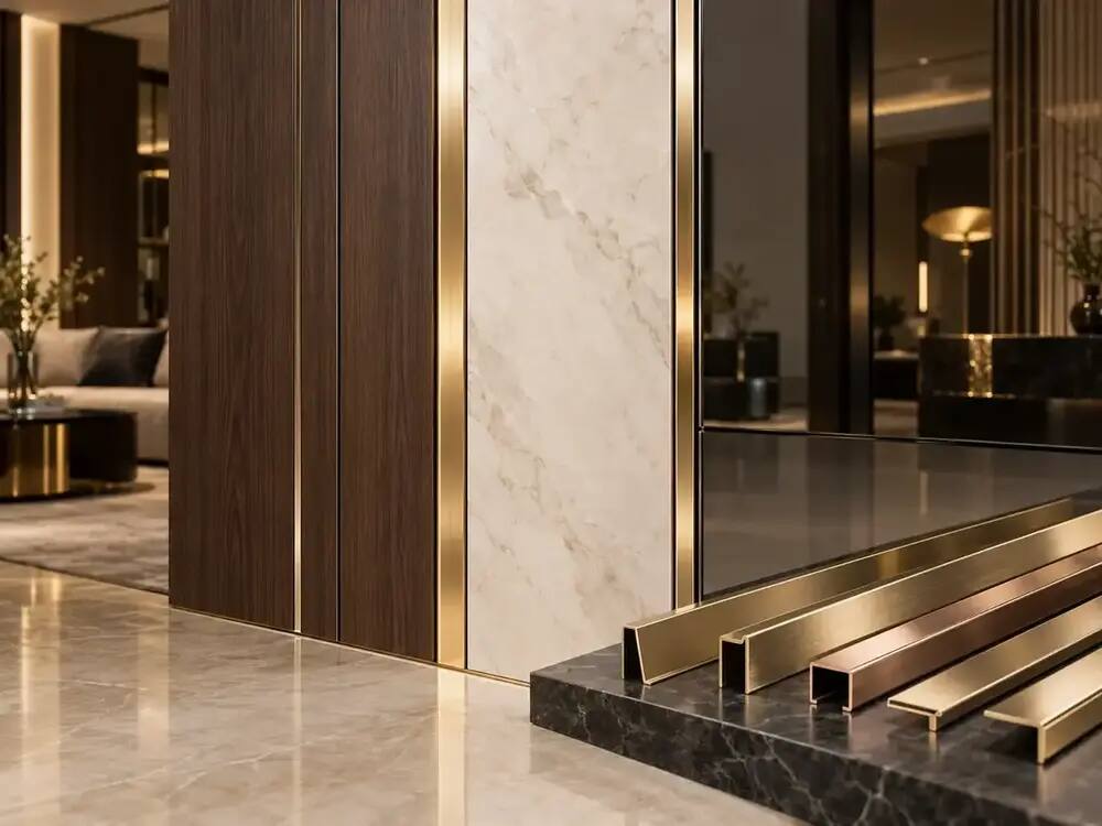 Thiết kế nội thất inox PVD — hình tham khảo 2