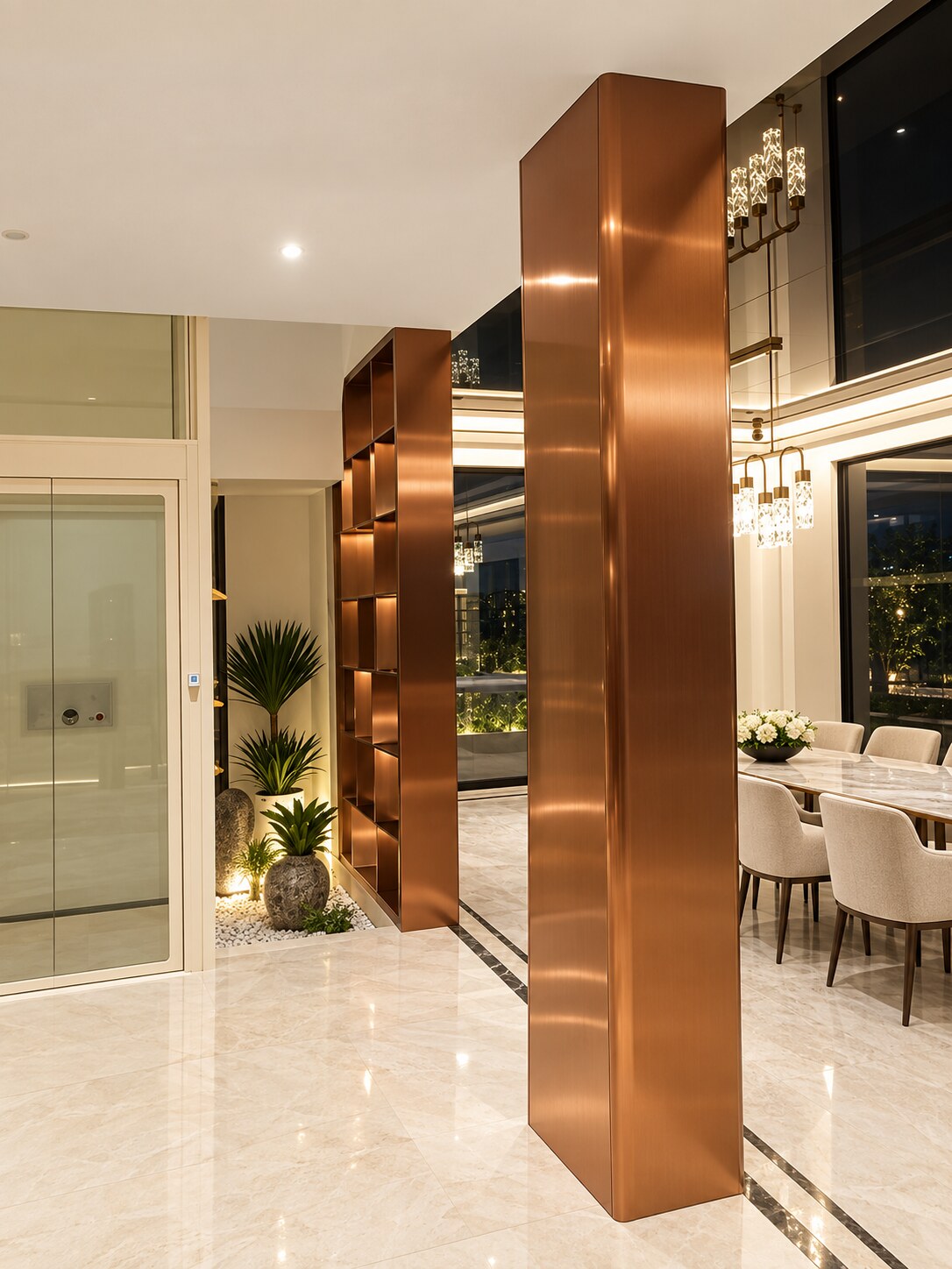 Nội thất inox PVD – Biệt thự Ngọc Trai, Vinhomes Ocean Park - Ảnh hoàn thiện 6